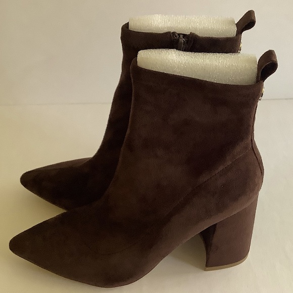 Steve Madden Shoes - Steve Madden Falona Faux Suede Booties Chocolate Brown 8.5 New In Box